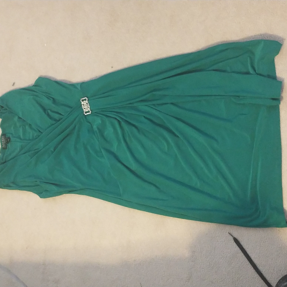 Lauren Ralph Lauren green dress size 14 ( fits a bit smaller)